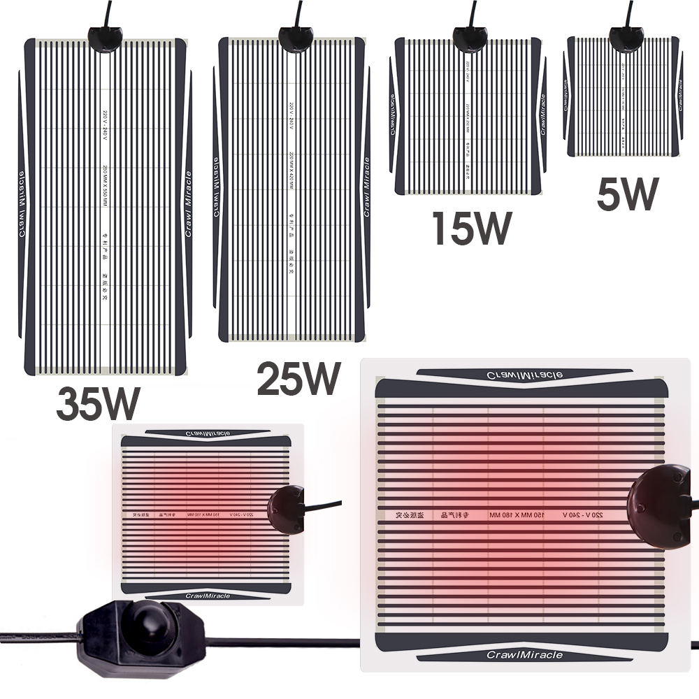 Reptile Heating Mat - Kapalı Sıcak Isıtma Mat Ayarlanabilir Sıcaklık