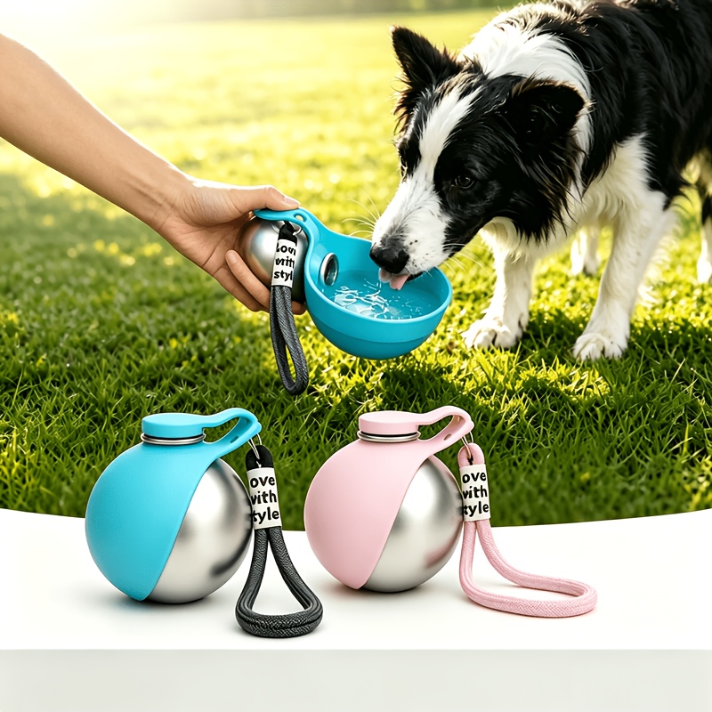 Pet Supplies Dog Food - Köpek Su Şişesi Paslanmaz Çelik 285ml