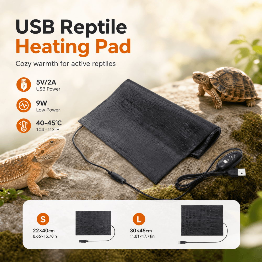 Reptile Heating Mat - USB Evcil Hayvan Isıtma Pedi Deri