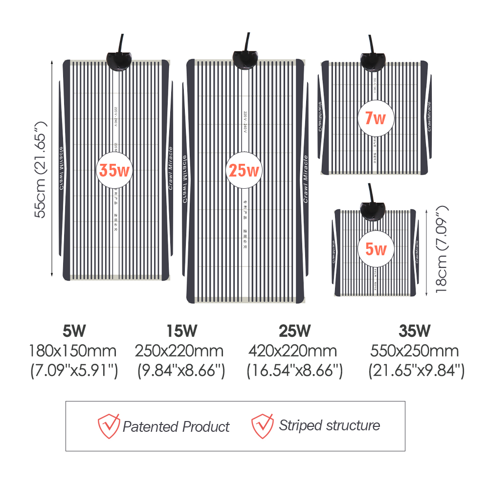 5W 15W 25W 35W Grafen Sürüngen - Reptile Heating Mat incelemesi ve fiyatı