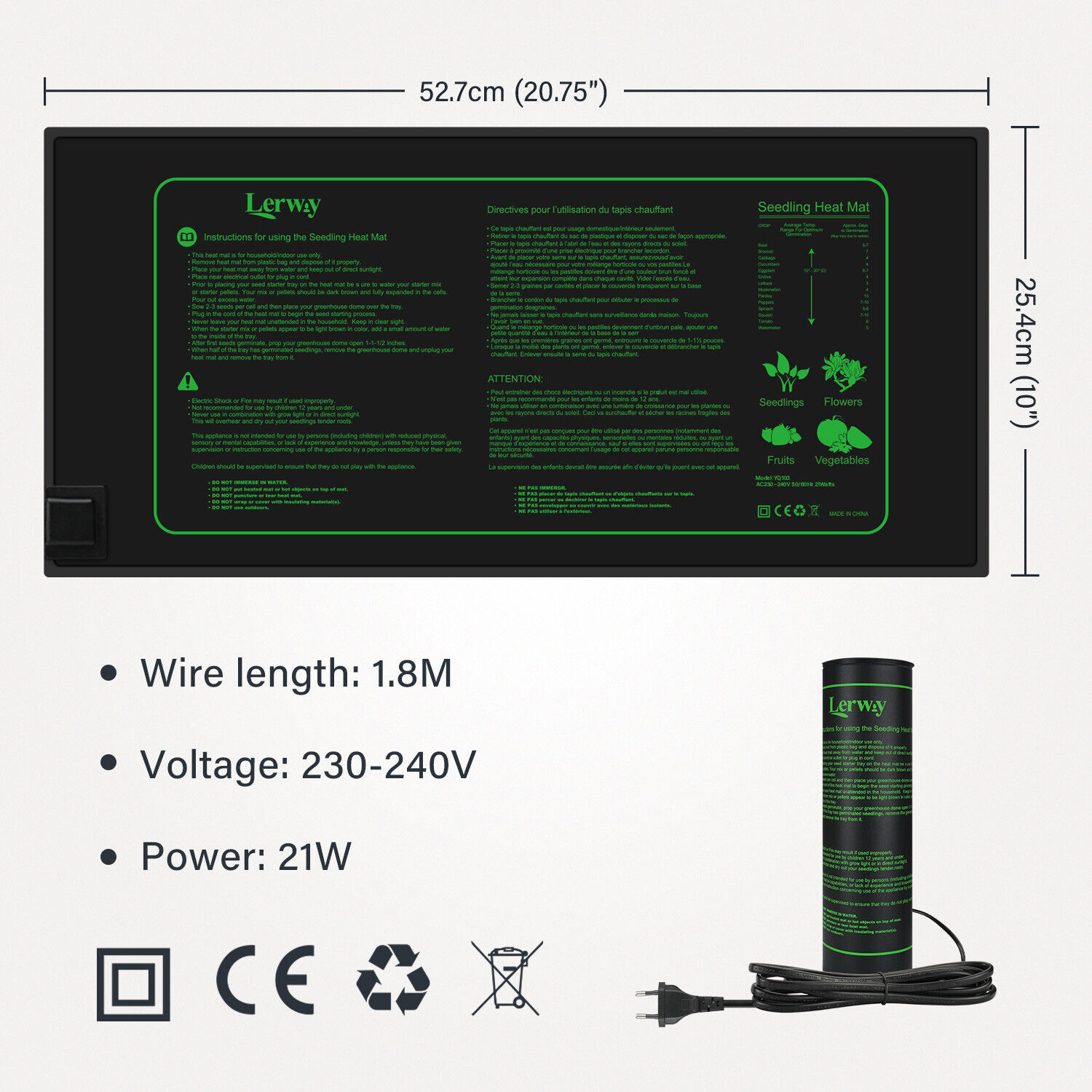 LERWAY 21W Fide Isıtma Matı AB - Reptile Heating Mat incelemesi ve fiyatı