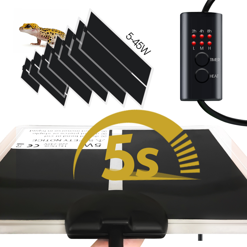 Ab tak 5-20W sürüngenler ayarl - Reptile Heating Mat incelemesi ve fiyatı